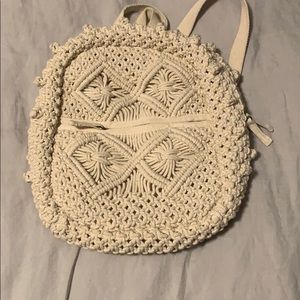 Crochet backpack